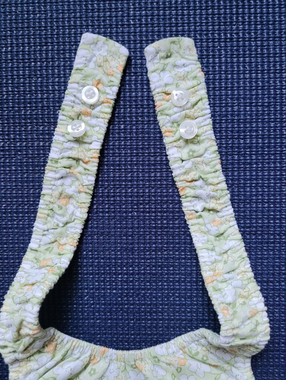 Janie and Jack Green Floral Sunsuit 0-3 mth NWT - Picture 7 of 9